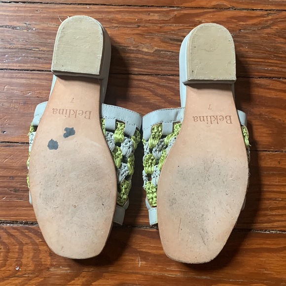Beklina Woven Leather Slide Sandals size 7 - Picture 3 of 3